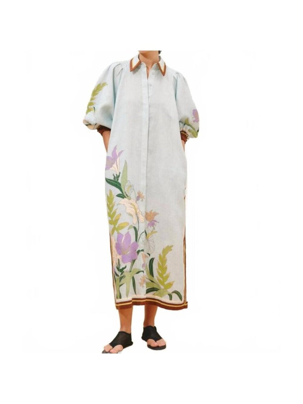 NEW ALEMAIS alfie shirtdress in multi